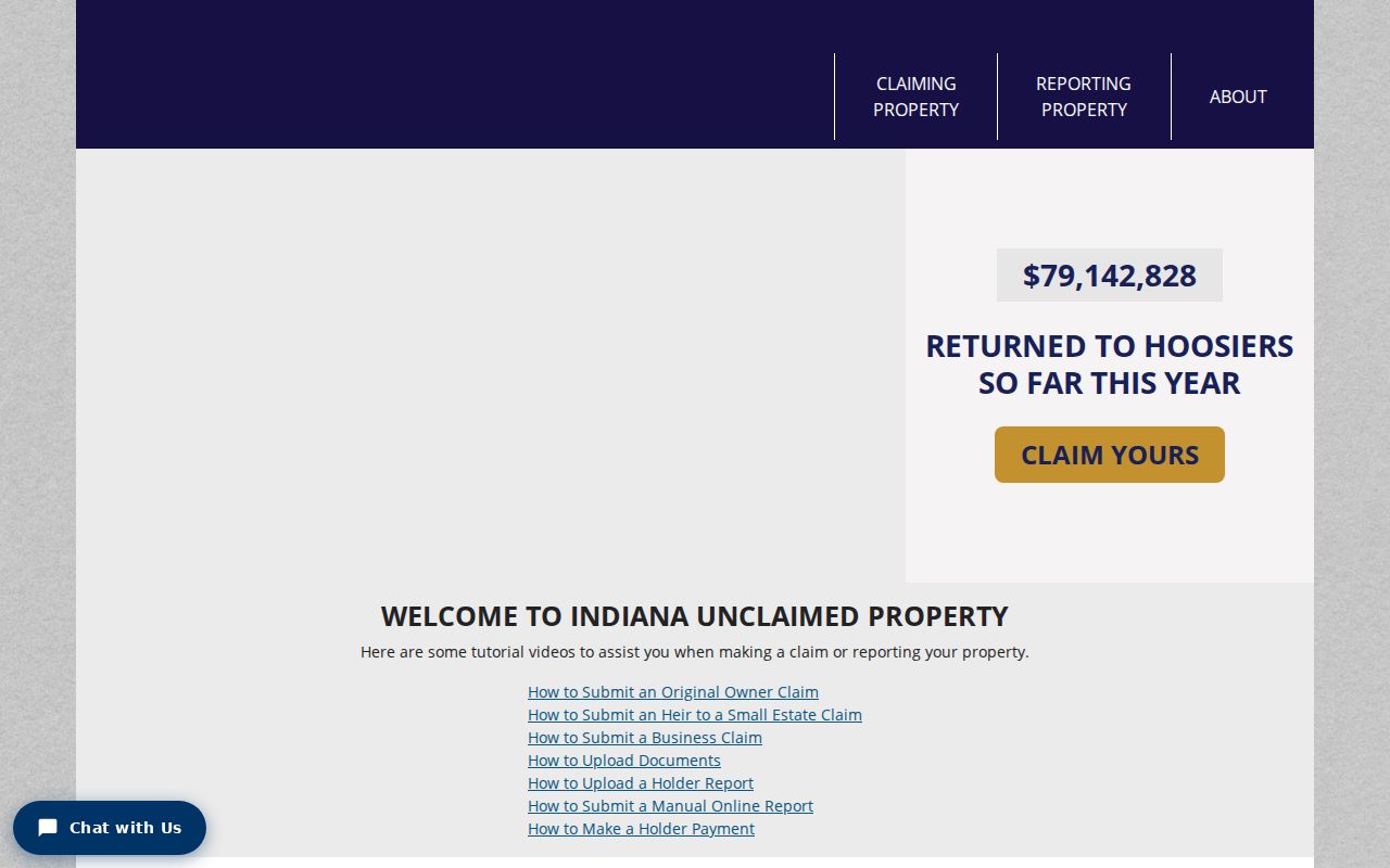 Indiana Unclaimed name search for a Muncie resident lookup